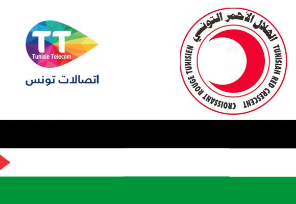 Tunisie Telecom remet au CRT des aides en faveur des Palestiniens  