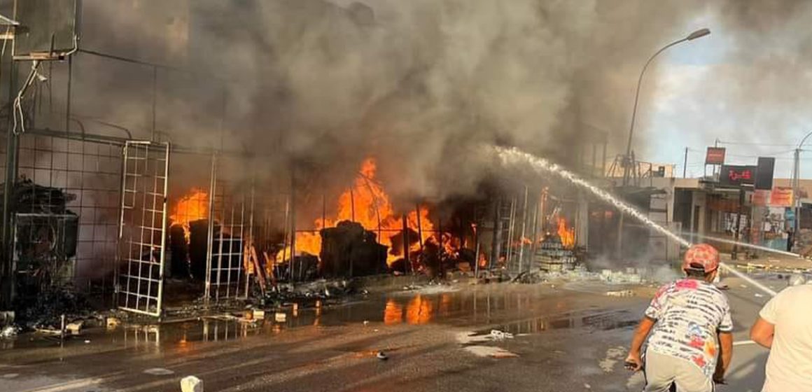 Médenine : Des commerces ravagés par un incendie à Ben Guerdane