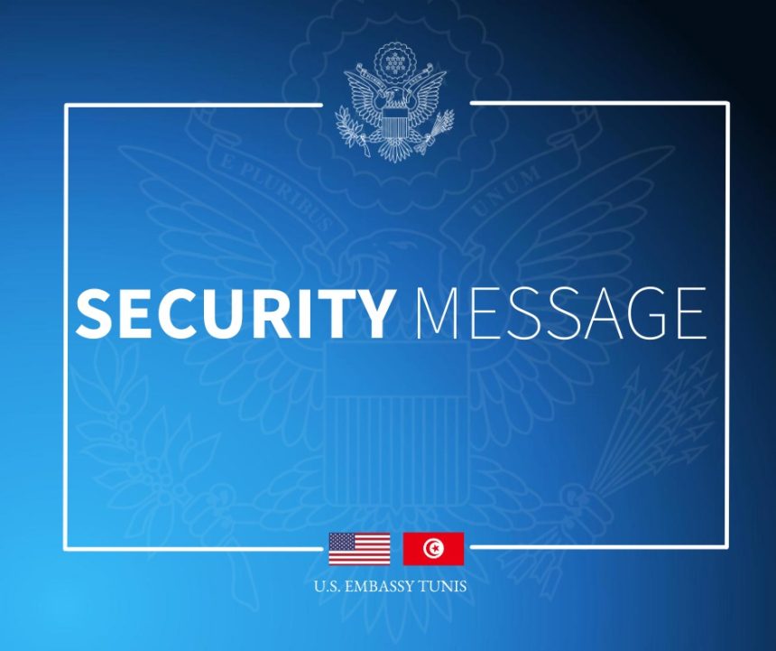 Tunisie : L’ambassade des États-Unis fermée au public jeudi et vendredi