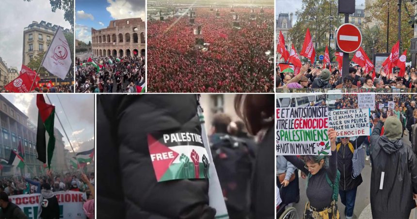 Massacres à Gaza : Manifestations pro-palestiniennes à travers le monde