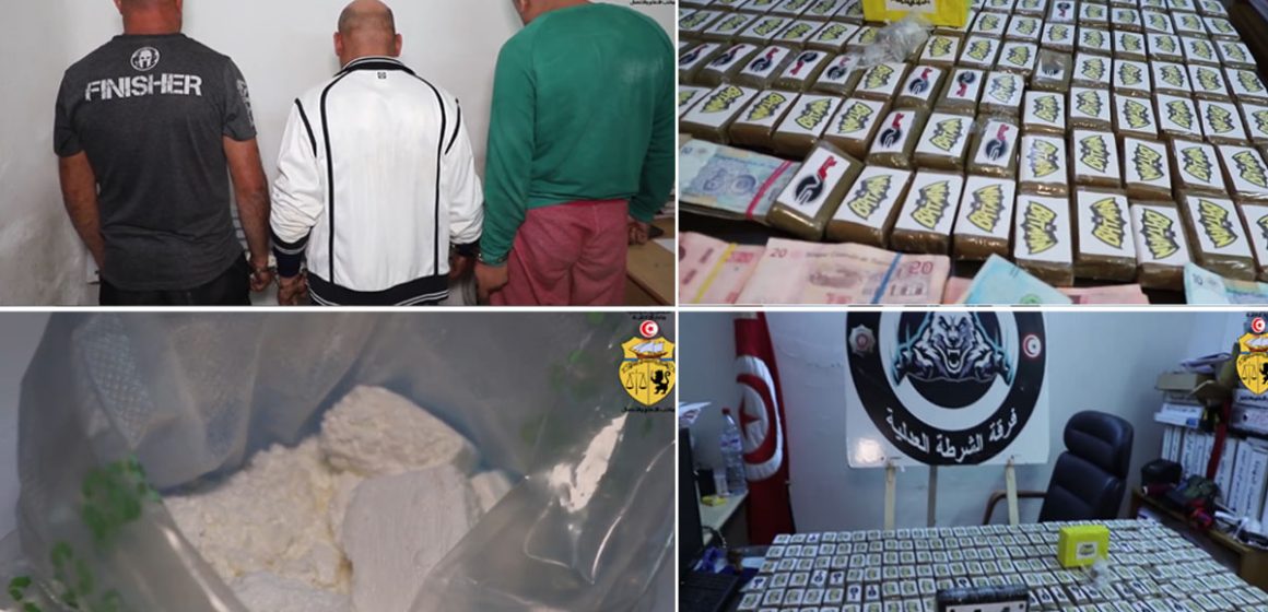 Ezzahra : Trois dealers arrêtés avec plus d’un kilo de cocaïne et 217 plaquettes de cannabis