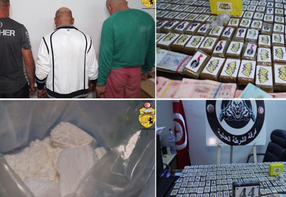 Ezzahra : Trois dealers arrêtés avec plus d’un kilo de cocaïne et 217 plaquettes de cannabis
