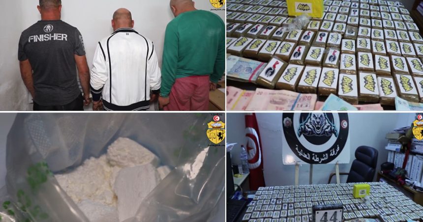 Ezzahra : Trois dealers arrêtés avec plus d’un kilo de cocaïne et 217 plaquettes de cannabis