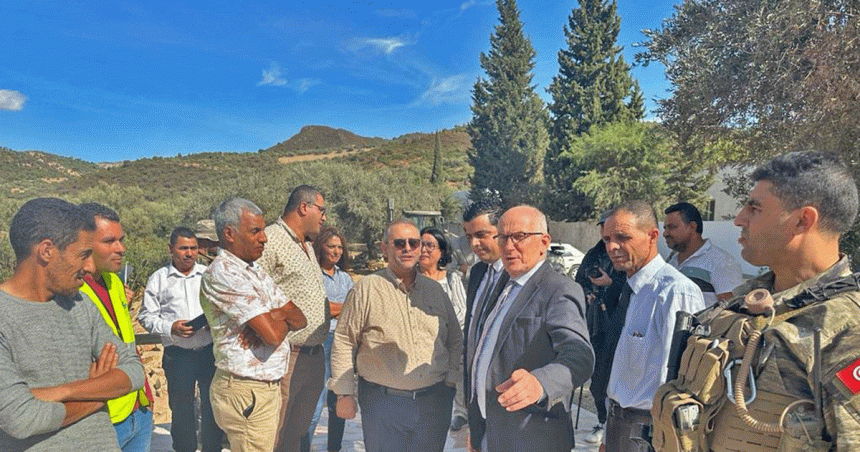 Visite à des projets locaux à Jendouba financés par l’Union européenne