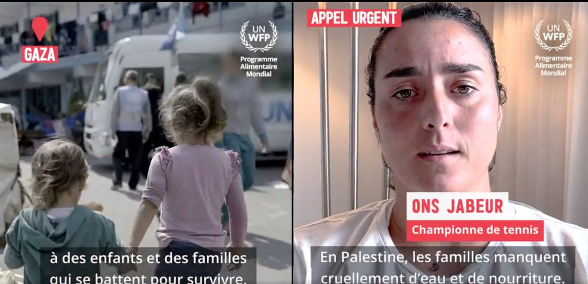 Solidarité Palestine-PAM : Ons Jabeur lance un appel urgent aux dons (Vidéo)