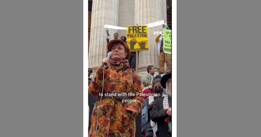 Susan Sarandon sanctionnées pour avoir défendu les droits des Palestiniens