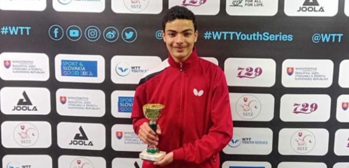 WTT Youth Contender : Le jeune pongiste tunisien Wassim Essid médaillé à Senec
