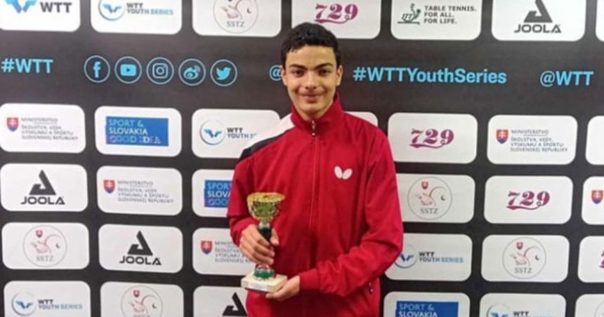 WTT Youth Contender : Le jeune pongiste tunisien Wassim Essid médaillé à Senec