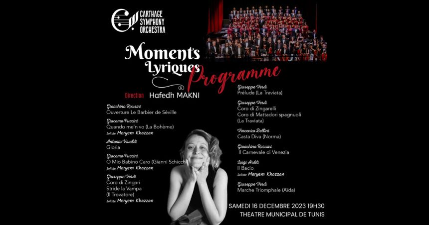 Carthage Symphony Orchestra : Voyage à travers l’opéra italien au Théâtre municipal de Tunis