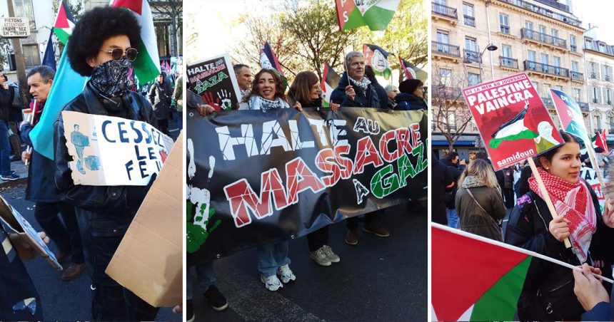 Nouvelle manifestation de soutien aux Palestiniens à Paris