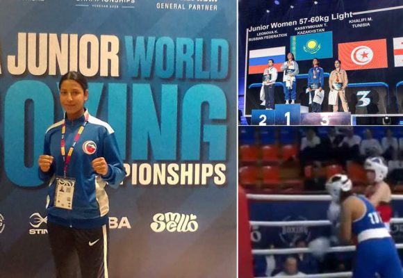 Boxe : La Tunisienne Molka Khelifi sur le podium du championnat du monde