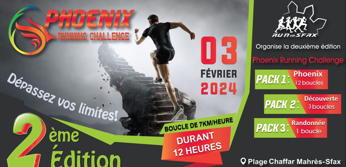 Run In Sfax : Phoenix Running Challenge le 3 février 2024 à Chaffar