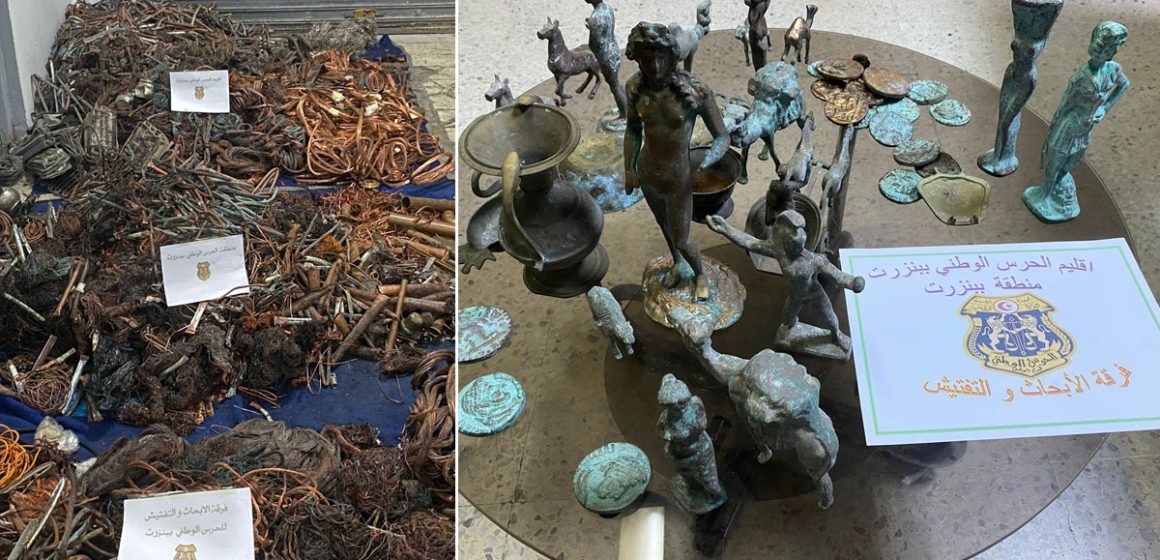 Un réseaux de trafic de pièces archéologiques et de vol de cuivre démantelé à Bizerte