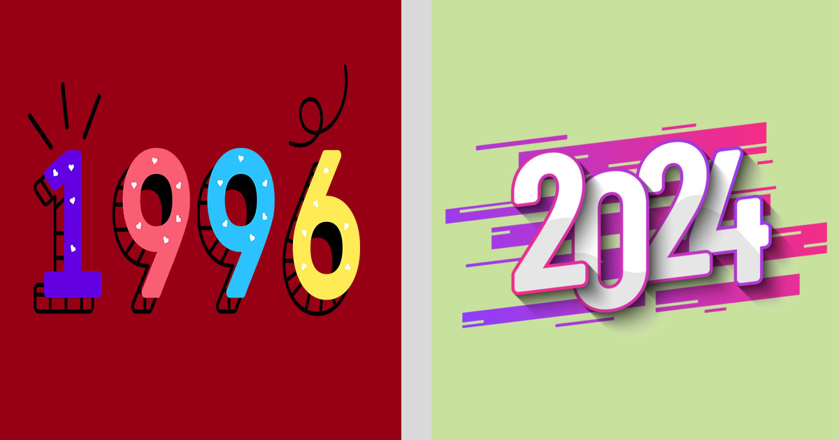 Tendance Réutiliser votre calendrier de 1996 en 2024 Kapitalis