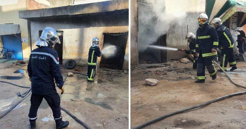 Jendouba : Incendie dans un dépôt de carburant de contrebande à Tabarka