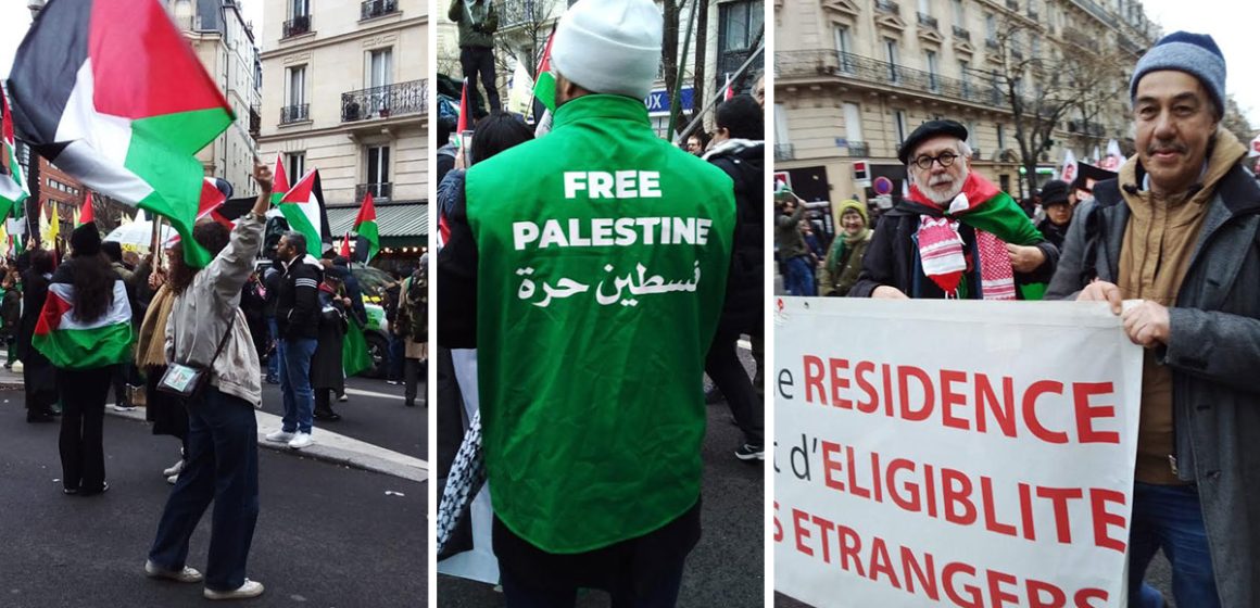 Nouvelle marche à Paris pour un cessez-le-feu immédiat à Gaza (Photos)