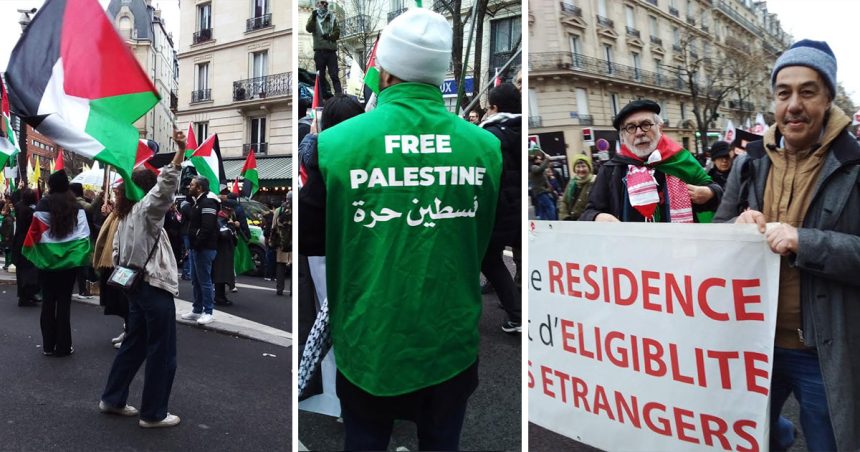Nouvelle marche à Paris pour un cessez-le-feu immédiat à Gaza (Photos)