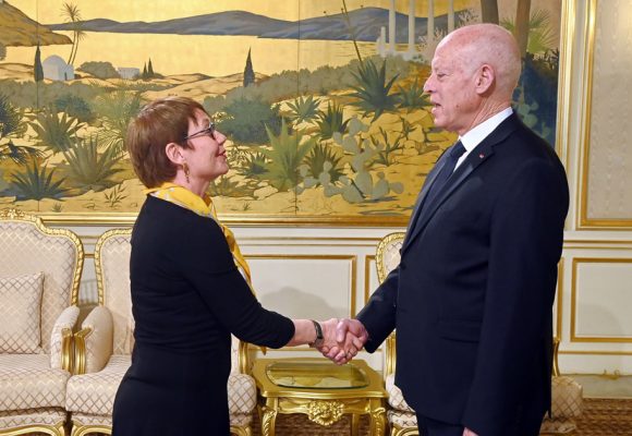 Tunisie : La présidente de la BERD Odile Renaud-Basso reçue par Kaïs Saïed