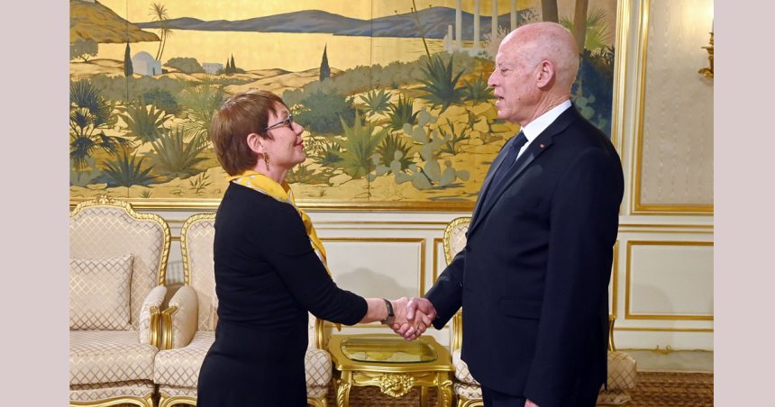 Tunisie : La présidente de la BERD Odile Renaud-Basso reçue par Kaïs Saïed