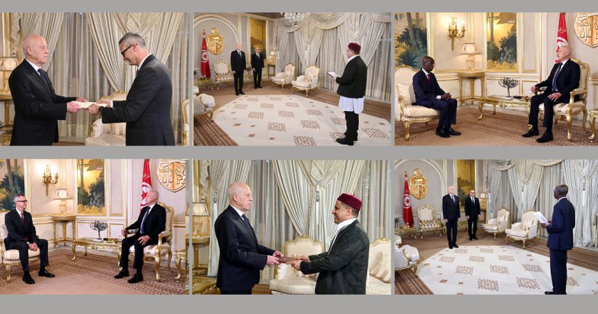 Tunisie : Kaïs Saïed reçoit les lettres de créance de trois nouveaux ambassadeurs