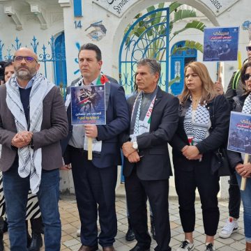 Tunisie : Rassemblement en solidarité avec les journalistes palestiniens (Photos)