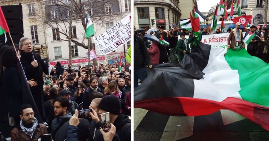 Mélenchon : «Le peuple de France se tient aux côtés de ses sœurs et frères Palestiniens victimes de barbarie»
