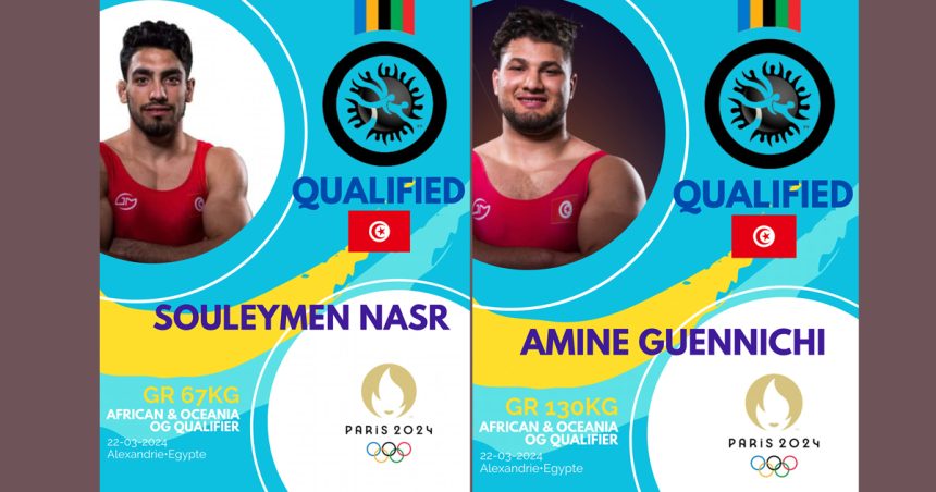 Tunisie-Lutte : Souleymen Nasr et Amin Guenichi qualifiés pour les JO de Paris 2024