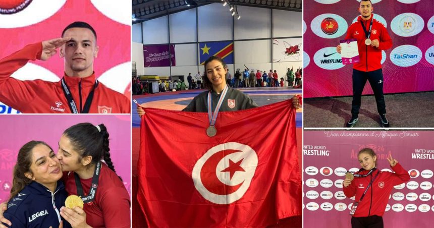 Championnat d’Afrique de Lutte : 8 médailles dont 2 en or pour la Tunisie