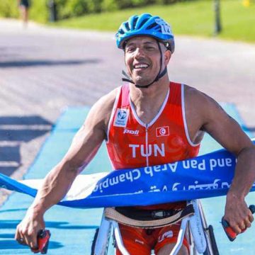 Le Tunisien Fathi Zouinkhi champion d’Afrique de para-triathlon