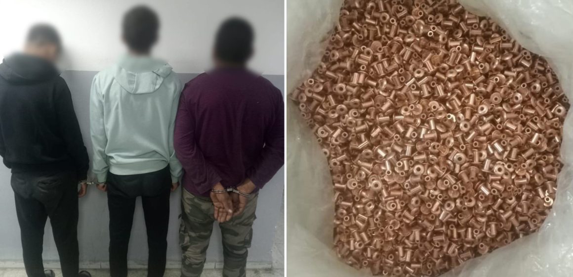 Naassen : Trois individus arrêtés pour vol de cuivre et exploitation de mineurs