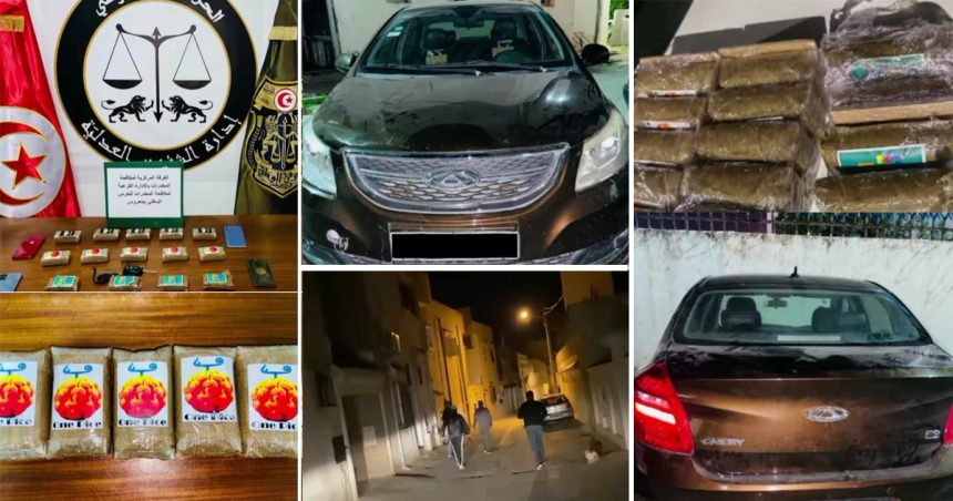 Opération antidrogue : 3 dealers arrêtés, armes blanches et drogue saisies à La Manouba