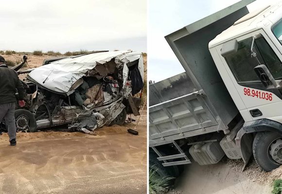 Kasserine : Quatre morts et 5 blessés dans un accident de la route à Thala