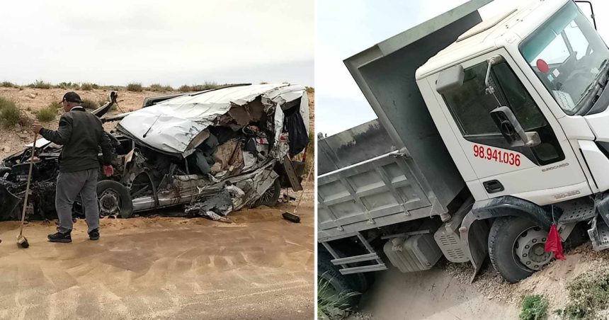 Kasserine : Quatre morts et 5 blessés dans un accident de la route à Thala