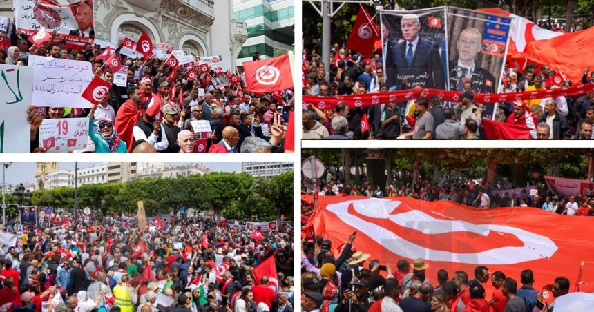 Tunis : Marche de soutien à Kaïs Saïed et de rejet des ingérences étrangères