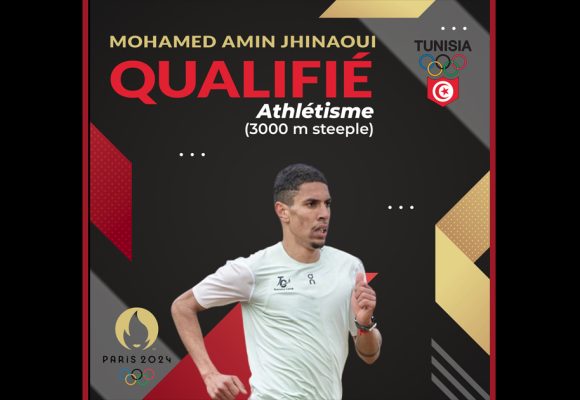 Athlétisme-Tunisie : Mohamed Amine Jhinaoui qualifié pour les JO de Paris 2024