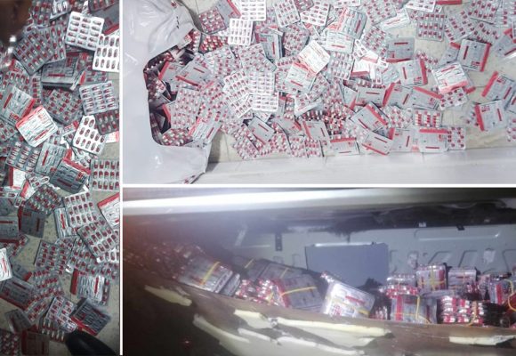 Douane : Saisie de plus de 43.000 comprimés de stupéfiants