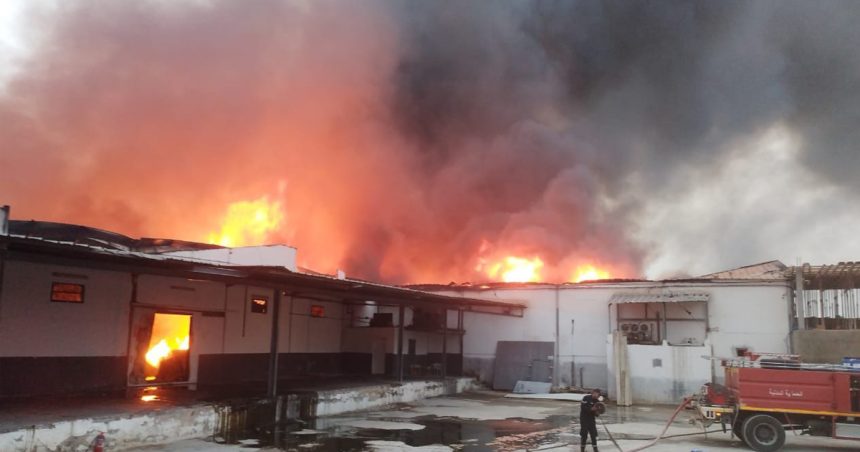 Soliman : L’Incendie dans la zone industrielle maîtrisé à 60%