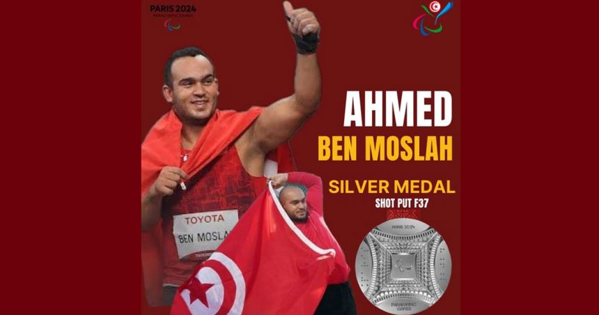 Jeux paralympique de Paris : médaille d’argent pour Ahmed Ben Moslah