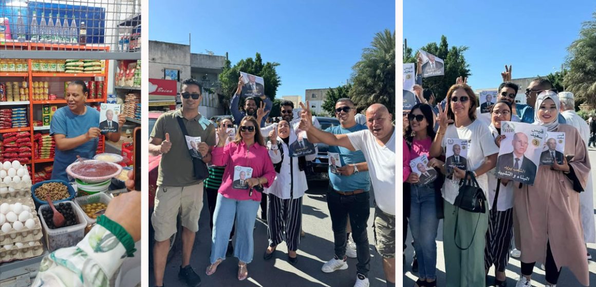 Présidentielle : Kaïs Saïed mène campagne à Bab El-Khadra à Tunis