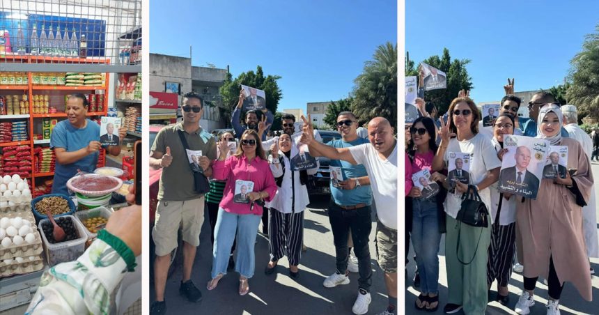 Présidentielle : Kaïs Saïed mène campagne à Bab El-Khadra à Tunis