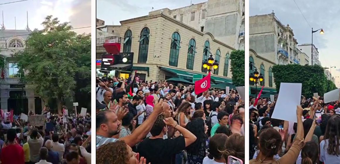 Marche à Tunis pour protester contre les atteintes aux droits et libertés