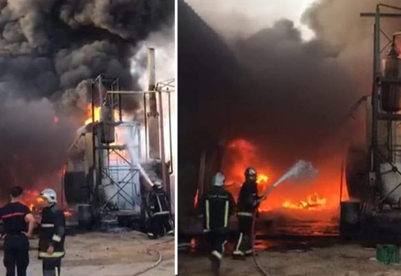 Tunisie : Incendie maîtrisé dans une usine à Gafsa (Photos)