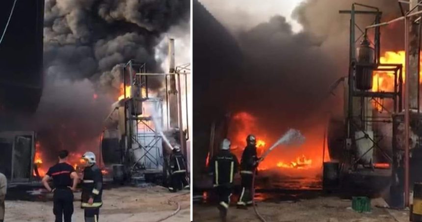 Tunisie : Incendie maîtrisé dans une usine à Gafsa (Photos)