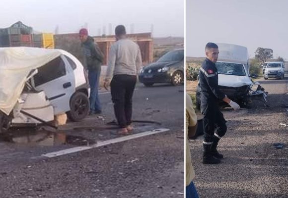 Trois morts et deux blessés dans un accident à Sidi Bouzid