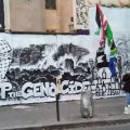 Images : les murs de Paris crient «Free Palestine» et «Stop génocide»