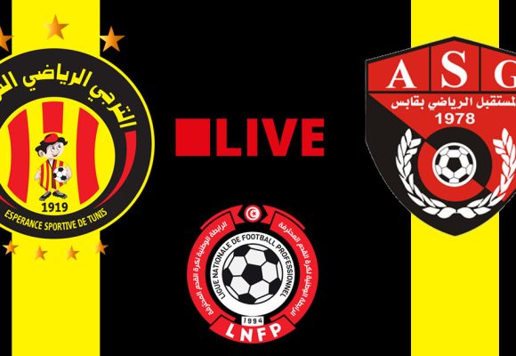 Espérance Tunis vs Gabès en live streaming : Championnat de Tunisie