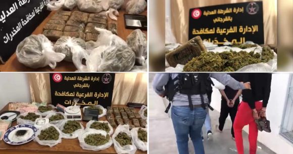 Démantèlement d’un réseau de trafic de drogue opérant dans le Grand-Tunis (Vidéo)