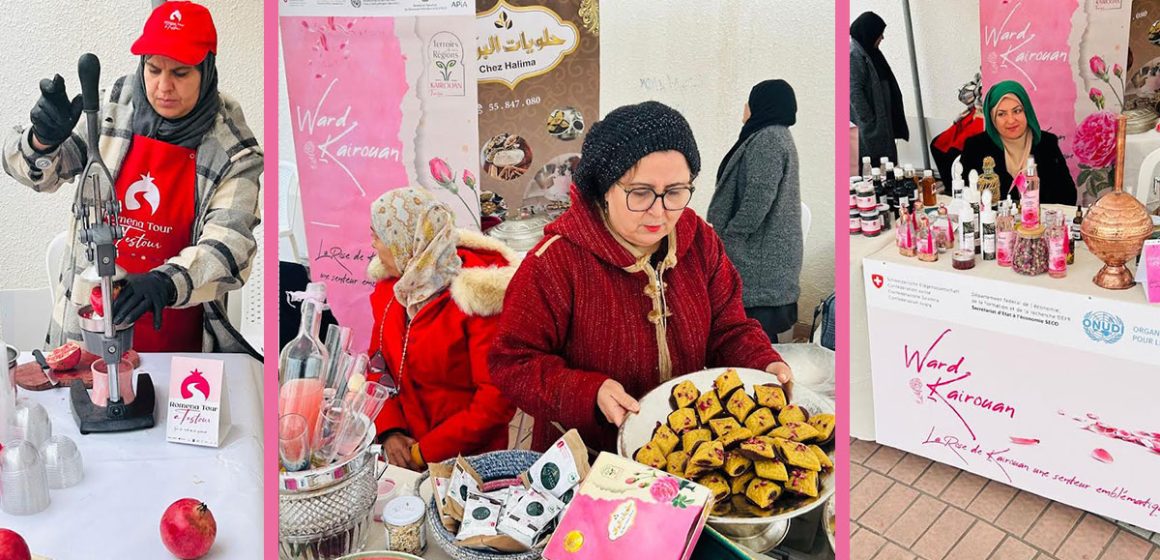 Marché éco-solidaire à Tunis dédié à la grenade de Testour et la rose de Kairouan