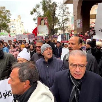 PDL : Manifestation à Tunis réclamant la libération d’Abir Moussi