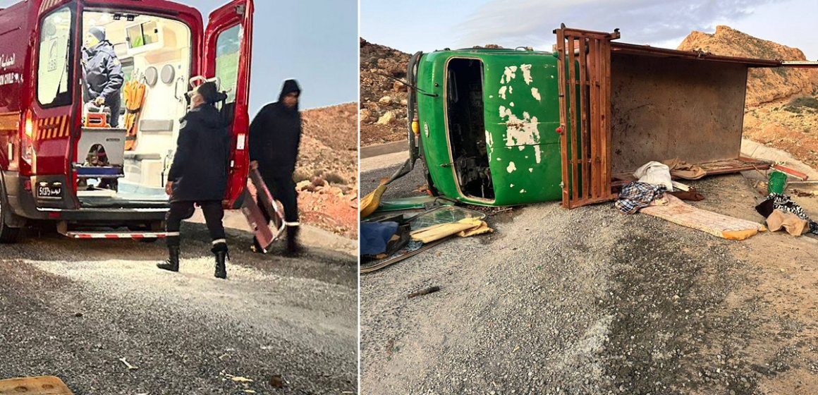 Accident à Sidi Bouzid : Décès du conducteur et 6 ouvriers agricoles blessés